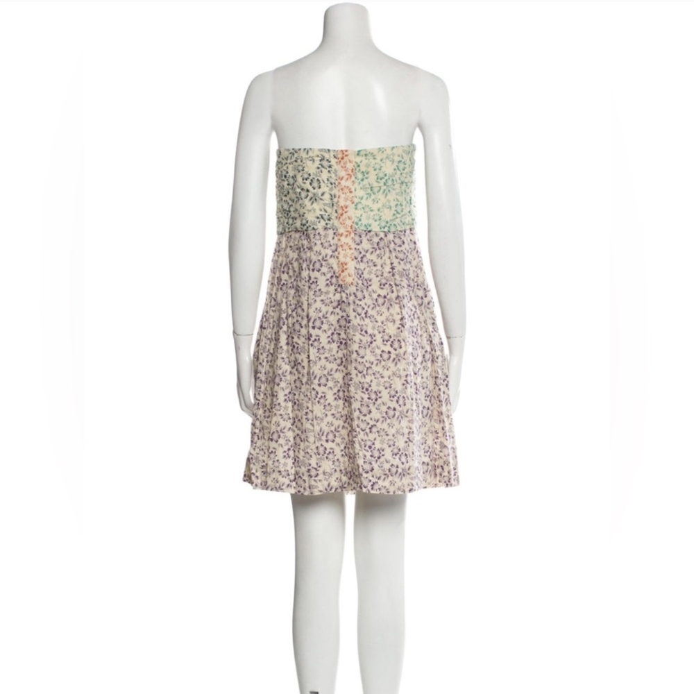 See By Chloe Floral Print Strapless Mini Dress - Picture 3 of 5